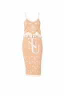 NTU Ladies 2 Piece Skirt and Bra (Beige)