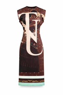 NTU Nomvula Sheath Dress (Brown)