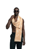 NTU Men’s Maxi Shawl (Beige Mono)