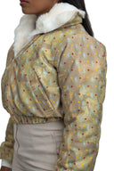 NTU Cropped Mono Bomber (Lime Fur Edition)
