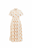 NTU Ladies Mono Pleated Dress (Beige Knit)