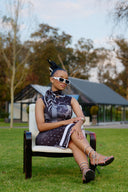 NTU Nomvula Sheath Dress (Grey Scale)