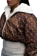 NTU Cropped Mono Bomber (Brown Fur Edition)
