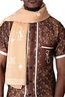 NTU Men’s Maxi Shawl (Beige Mono)