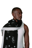 NTU Men’s Maxi Shawl (Black Mono)