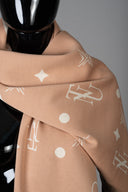 NTU Men’s Maxi Shawl (Beige Mono)