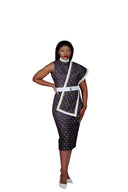 NTU Ladies Dress With Sash (Brown)