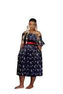 NTU Ladies Skirt and Shawl (Black mono)