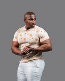 NTU Men’s Mono Knitted Golf T-shirt (Offwhite)