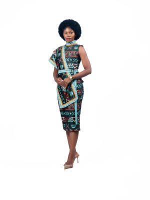 NTU Ladies' Dress With Sash (Green)