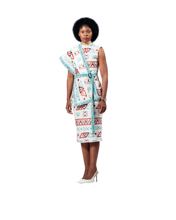 NTU Ladies Dress With Sash (Offwhite)